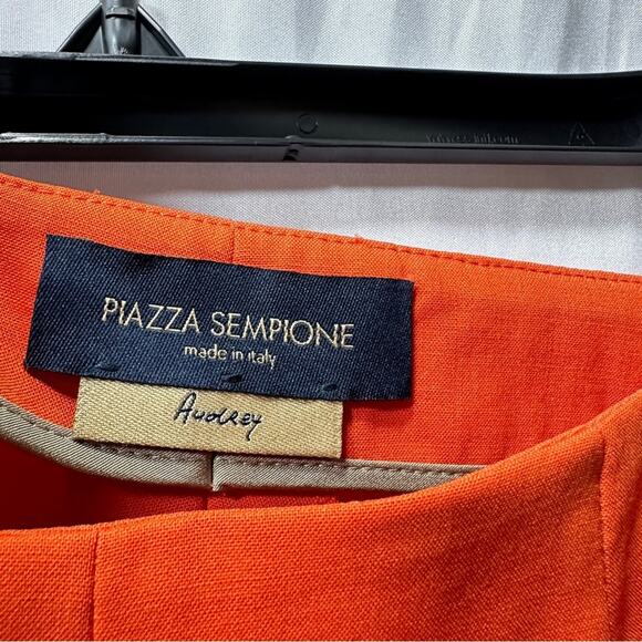 Piazza Sempione Orange Wool Pants Size 38 (S) - Picture 6 of 8